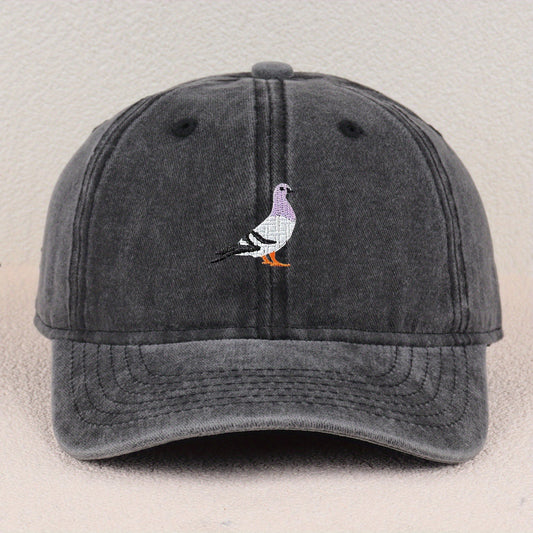 Peace Dove Embroidered Vintage Washed Cotton Baseball Cap - Adjustable Snapback Dad Hat for, Unisex Casual Streetwear, Valentine's Day Anniversary Friendship Gift, Embroidered Detail