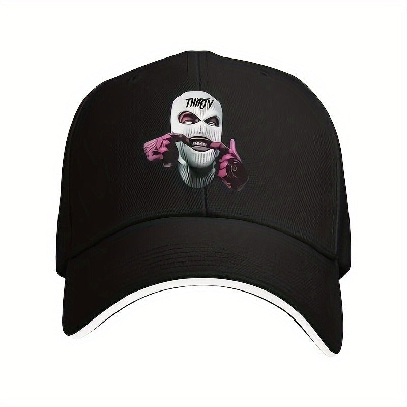 Unisex Sunshade Breathable Adjustable Casual Baseball Cap with Trendy Pattern for Outdoor Sport