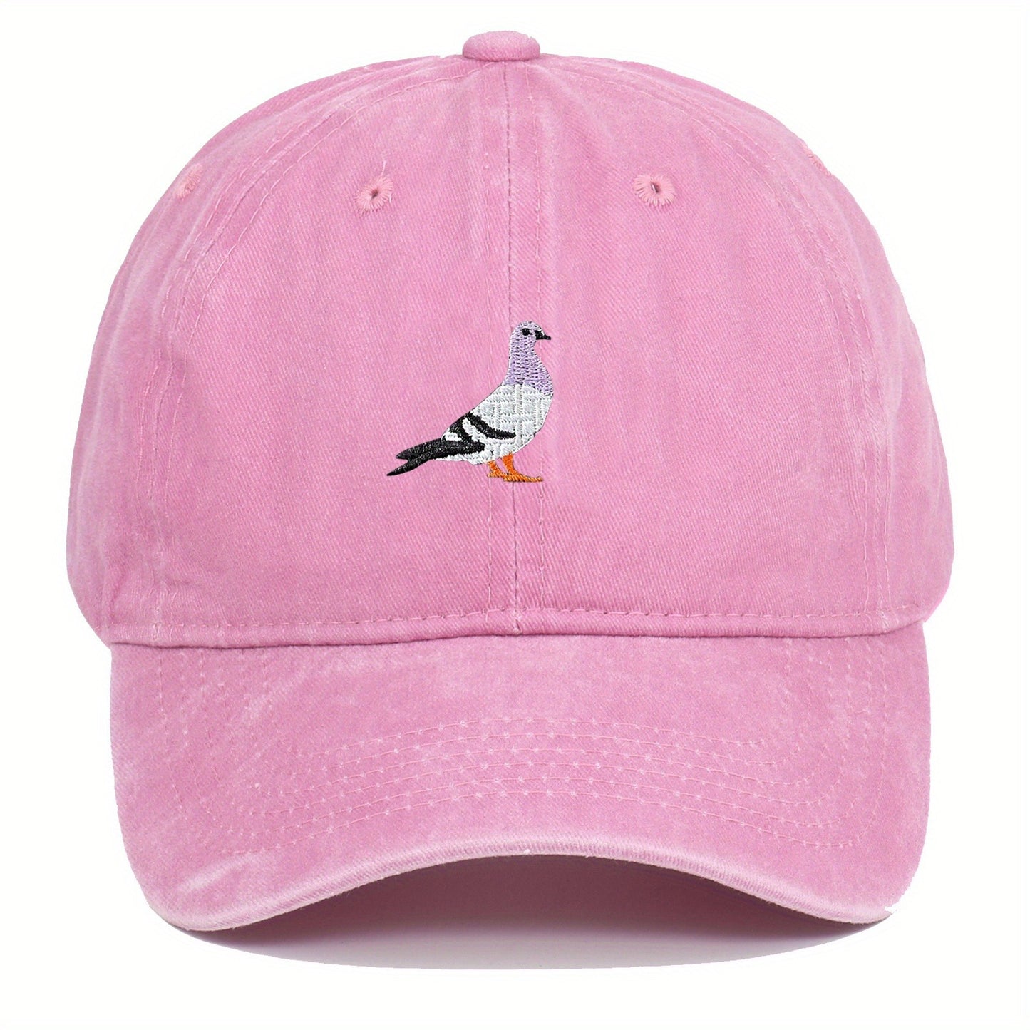 Peace Dove Embroidered Vintage Washed Cotton Baseball Cap - Adjustable Snapback Dad Hat for, Unisex Casual Streetwear, Valentine's Day Anniversary Friendship Gift, Embroidered Detail