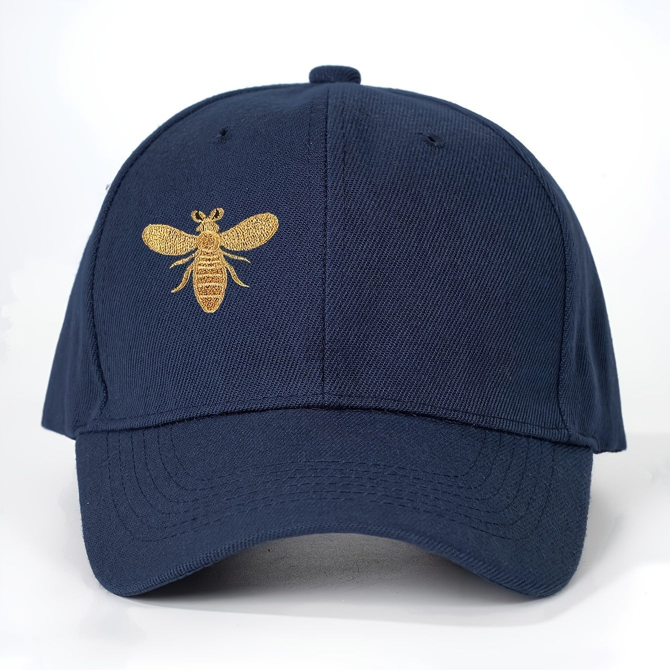 Embroidered Bee Baseball Cap - Breathable, Adjustable Trucker Hat for Men and Women, Lightweight Y2K Fashion Curved Brim Hat, Polyester, Hand Wash Only, Casual Headwear | Y2K Fashion Cap | Texture, Baseball Ca