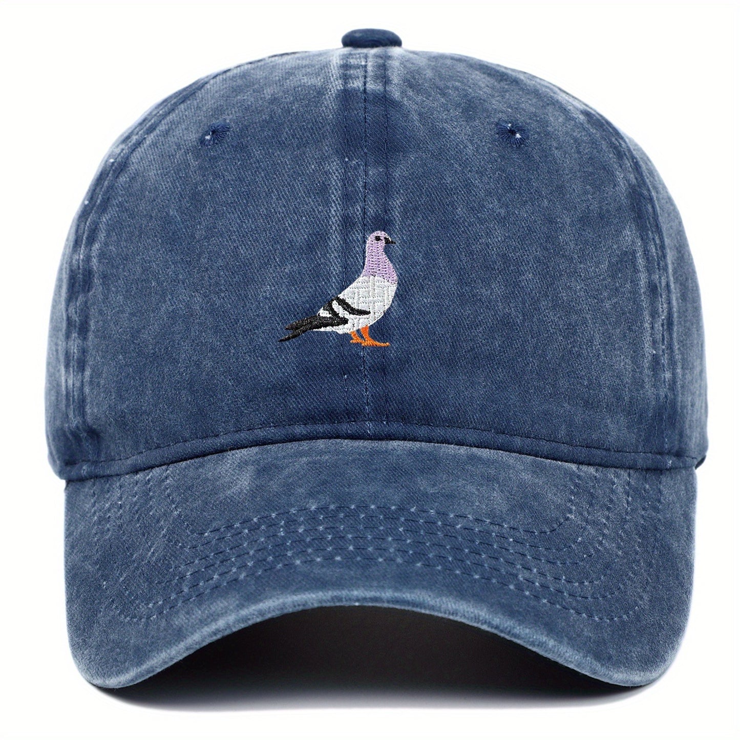 Peace Dove Embroidered Vintage Washed Cotton Baseball Cap - Adjustable Snapback Dad Hat for, Unisex Casual Streetwear, Valentine's Day Anniversary Friendship Gift, Embroidered Detail