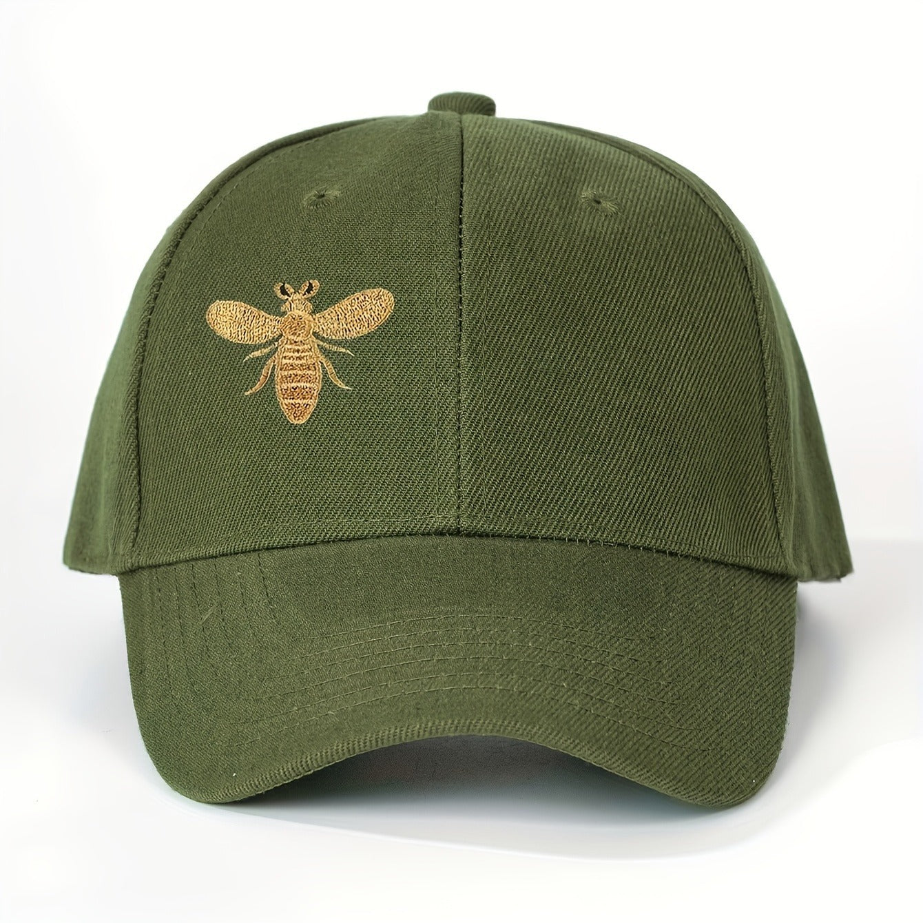 Embroidered Bee Baseball Cap - Breathable, Adjustable Trucker Hat for Men and Women, Lightweight Y2K Fashion Curved Brim Hat, Polyester, Hand Wash Only, Casual Headwear | Y2K Fashion Cap | Texture, Baseball Ca