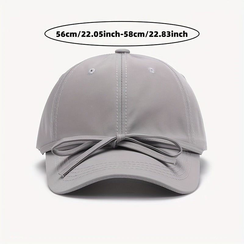 Niche Temperament Bow Hat Baseball Cap High-end Peaked Cap - Unisex Adjustable Trucker Hat | Perfect Gift