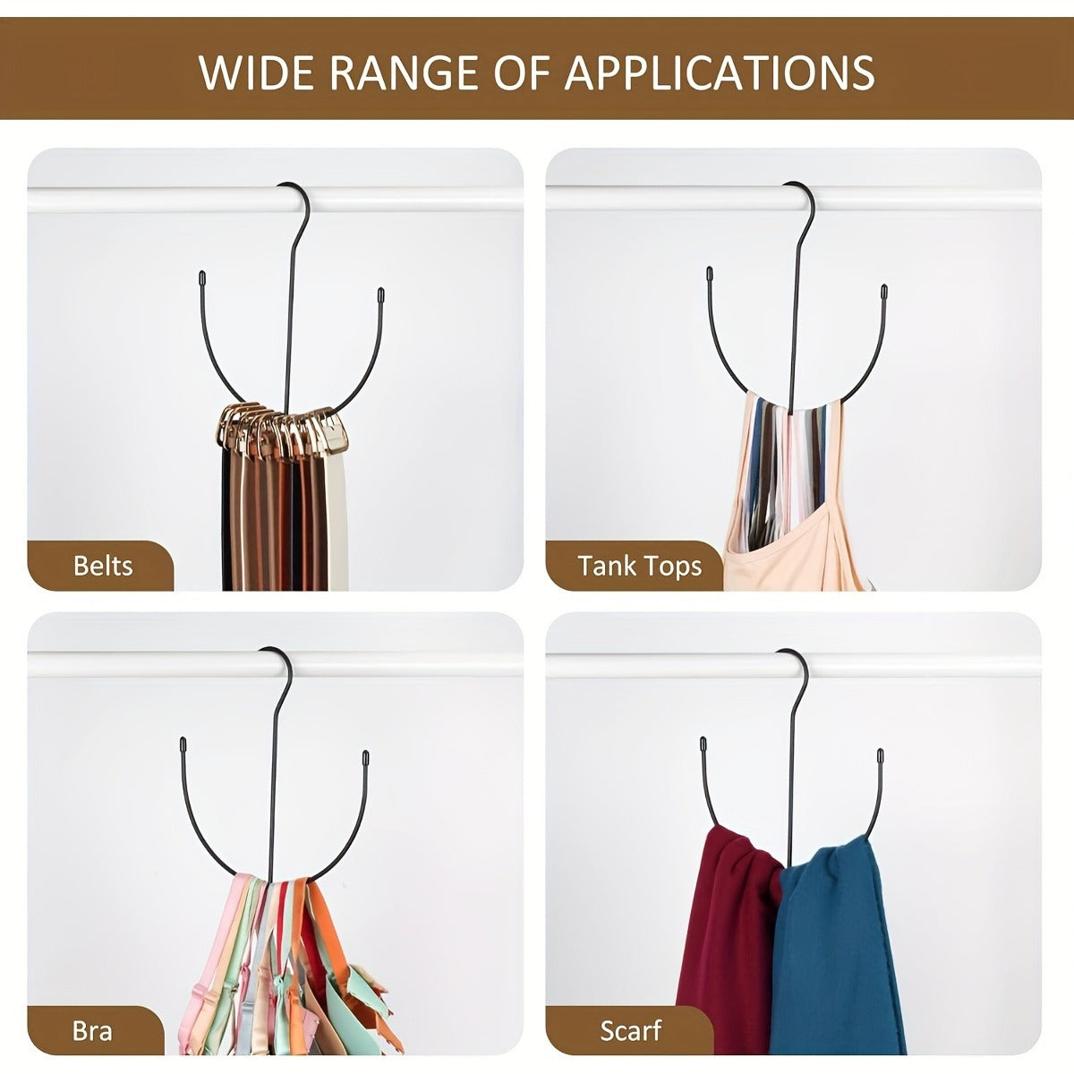 1pc Durable Stainless Steel Hat Rack - Multi-Functional Hanging Hat Organizer Hooks, Space-Saving Design, Holds 20+ Baseball Caps, Easy Install for Closet & Door | Home & Kitchen Storage > Wardrobe Organization > Hat Holder, Hat Rack for Wall