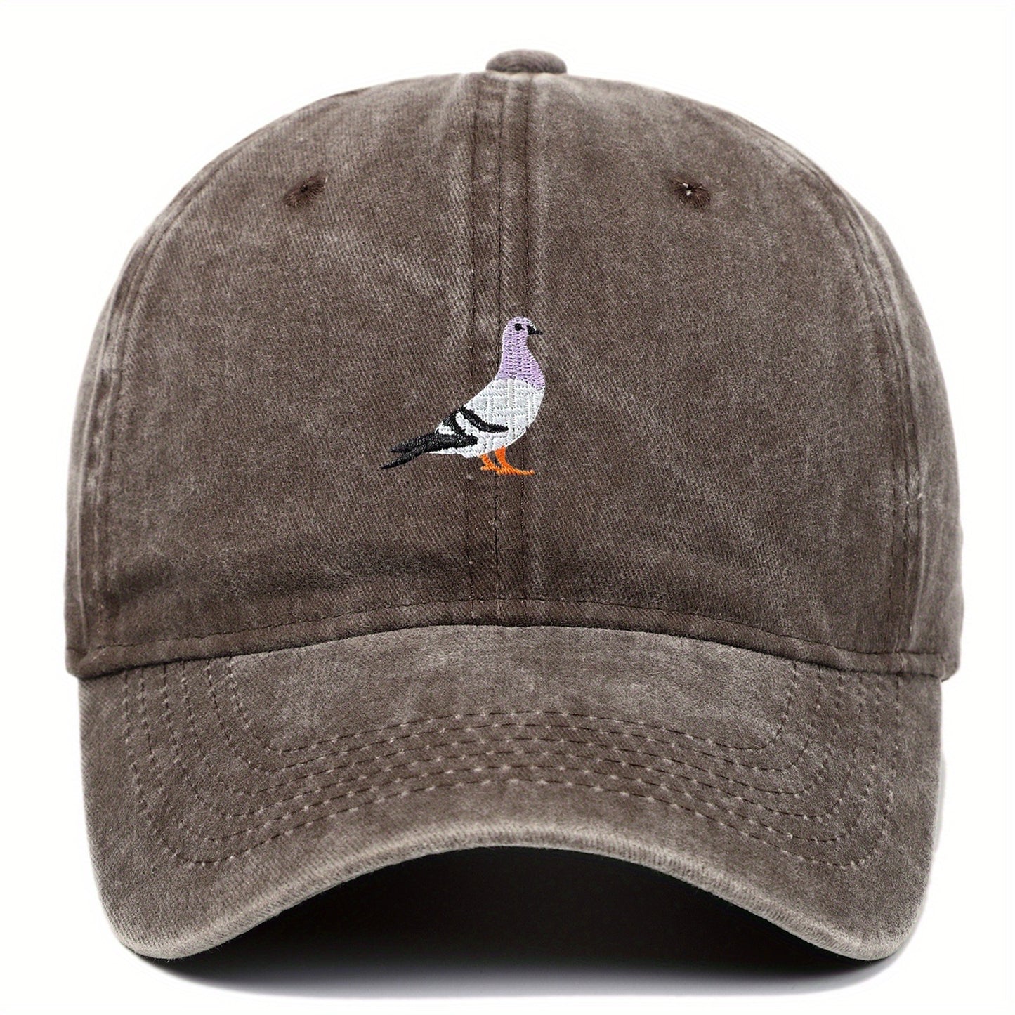 Peace Dove Embroidered Vintage Washed Cotton Baseball Cap - Adjustable Snapback Dad Hat for, Unisex Casual Streetwear, Valentine's Day Anniversary Friendship Gift, Embroidered Detail