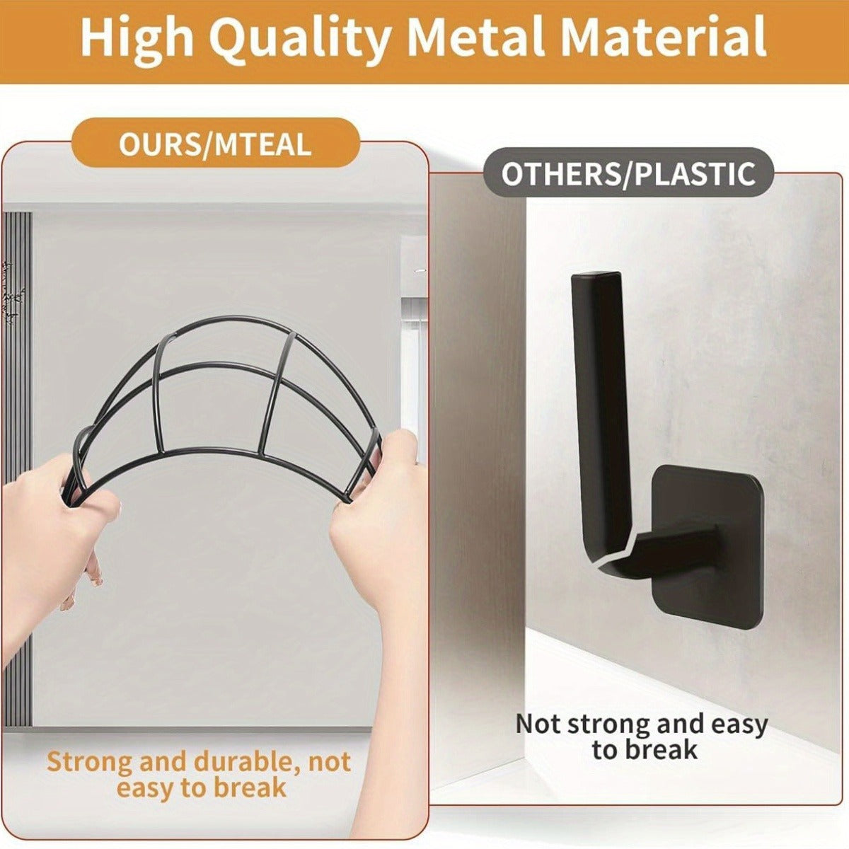 Hat Racks for Baseball Cap 2- Pack Metal Hat Organizer Black Hat Holder for Wall, Hat Hangers Hat Storage Organizer Wall Mounted/ Drill Free Adhesive Cap Rack for Closet Door, Hold up to 30 Hats