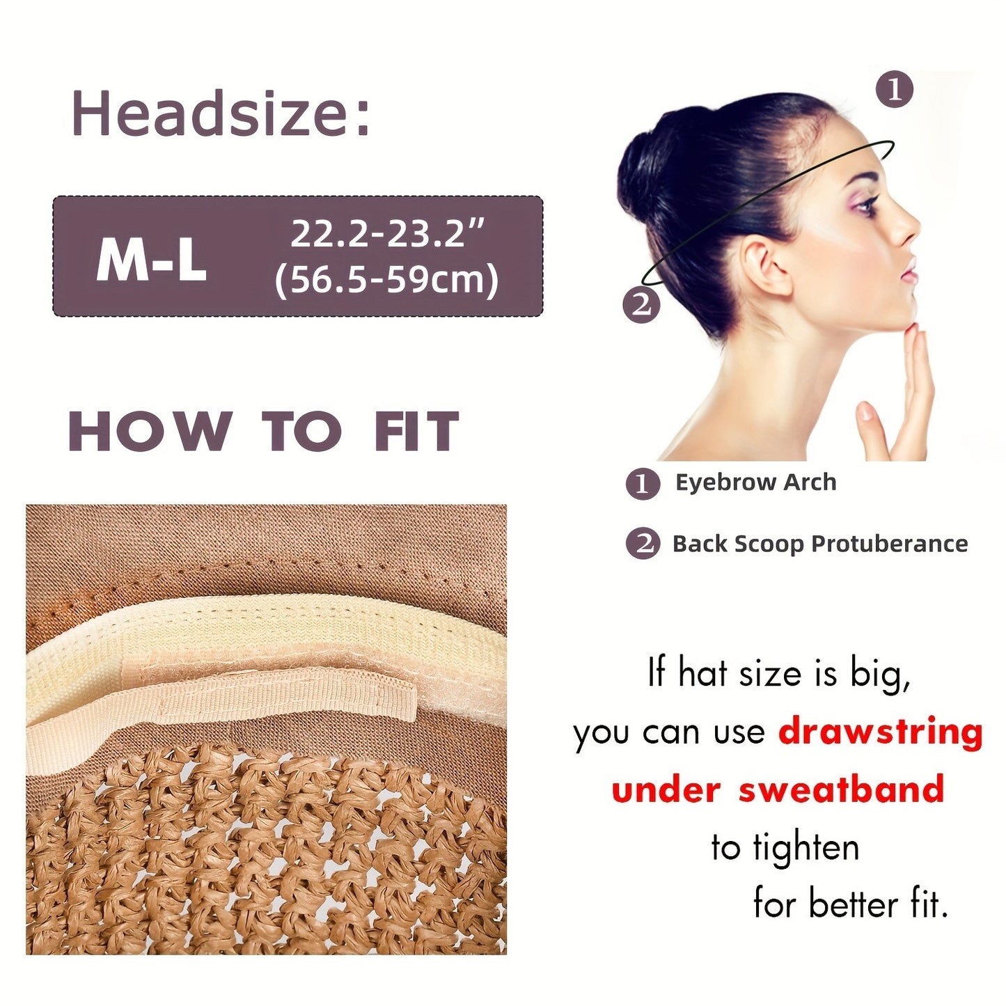 Sun Hats for Women Summer Beach Hat Wide Brim Handmade Straw Hat Foldable Packable Crochet Travel Bucket Hat